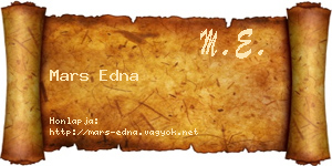 Mars Edna névjegykártya